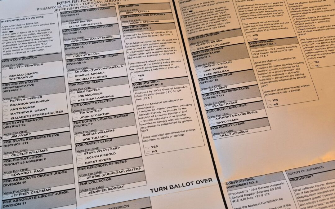 Missouri 2026 Primary Election – a Choice?